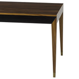 Sonder Living Reform Extendable Dining Table | Black & Rosewood