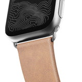 Nomad Modern Strap 40mm / 38mm | Legacy Natural Leather/Silver Hardware