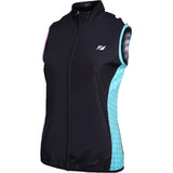Zone3 Women's Zebra Fly Windproof Gilet | Black/White/Pink/Mint