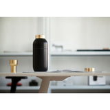 Stelton Collar Steel Cocktail Shaker & Measuring Cup | Black 424