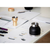 Stelton Collar Steel Cocktail Shaker & Measuring Cup | Black 424