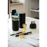 Stelton Collar Steel Cocktail Shaker & Measuring Cup | Black 424