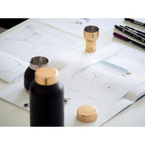 Stelton Collar Steel Cocktail Shaker & Measuring Cup | Black 424