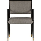 Sonder Living Reform Arm Chair | Black Finish/Winston Speckle