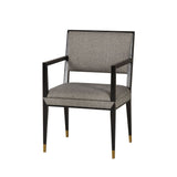 Sonder Living Reform Arm Chair | Black Finish/Winston Speckle