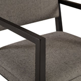 Sonder Living Reform Arm Chair | Black Finish/Winston Speckle