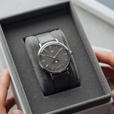 DuFa GROPIUS MONDPHASE Mondphase Watch | Stainless Steel Grey Dial Grey Band