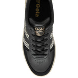 Gola Women's Grandslam Tropic Sneakers | Black/Cheetah/Gold