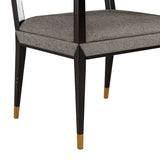 Sonder Living Reform Arm Chair | Black Finish/Winston Speckle
