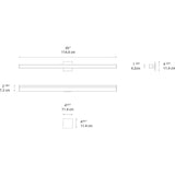 Artemide Ledbar Wall/Ceiling LED Light Generation 2 | 4FT Square 18W 90CRI 2-Wire Dim 120V ANO