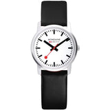 Mondaine Official Swiss Railways Simply Elegant Pay Chip Watch | White Dial/Black