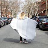 In2green Digital Ombre Eco Throw | Alum/Smoke/Milk