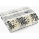 Faribault Plaid 1920s Wool Throw | Gray/Natural 5440 50x72