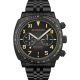 Spinnaker Hull Japan Quartz California Chronograph Watch | All Black / Stainless Steel / Black / Ionic Plating Black