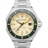 Spinnaker Dumas Japan Automatic 3 Hands Watch | Sahara / Stainless Steel / Cream / Stainless Steel