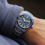 Spinnaker Croft Japan Mid-Size Automatic 3 Hands Watch | Regiment Blue / Stainless Steel / Blue / Stainless Steel