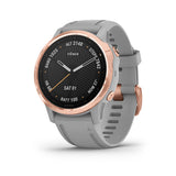 Garmin Fenix 6S Sapphire GPS Smartwatch Rose Gold - Gray Band, 010-02159-20