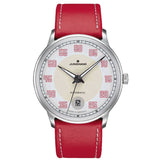 Junghans Meister Driver Automatic Watch | Red Calf Leather Strap 027/4716.00