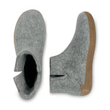 Glerups The Boot with Leather Sole | Grey