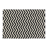 Lorena Canals Zig-Zag Washable Rug | Black