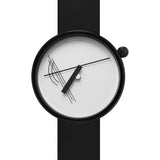 Projects Watches Diagram 17 White Watch | Black Silicone 7217W-BS