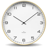 Huygens Wood35 Wall Clock | White