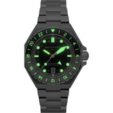Spinnaker Watch Dumas GMT Automatic | Black Dial with Solid Stainless Steel Band