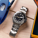 Spinnaker Watch Dumas GMT Automatic | Black Dial with Solid Stainless Steel Band