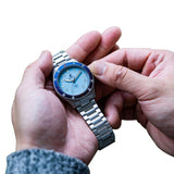 BOLDR GMT Defender Automatic Men's Wrist Watch | Matt Blue California Dial