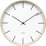 Huygens Wood35 Wall Clock | White