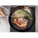 Sardel Carbon Lightweight Steel Skillet | Retains Heat for the Perfect Sear
