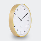 Huygens Wood35 Wall Clock | White