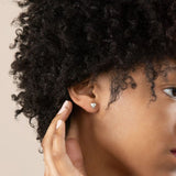 Awe Inspired Diamond Starburst Heart Studs