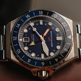 Spinnaker Watch Dumas GMT Automatic | Black Dial with Solid Stainless Steel Band