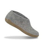 Glerups The Shoe with Leather Sole | Grey