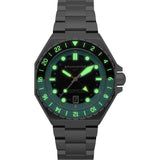 Spinnaker Watch Dumas GMT Automatic | Black Dial with Solid Stainless Steel Band