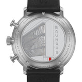 Junghans Max Bill Chronoscope Bauhaus | Matte Steel Case | Black Leather Strap