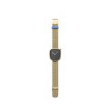 Bulbul Pebble 12 Watch | Matte Golden Steel German-Made on Milanese Meshband