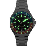 Spinnaker Watch Dumas GMT Automatic | Black Dial with Solid Stainless Steel Band