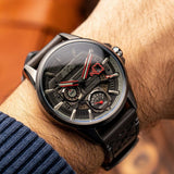 AVI-8 Watch Hawker Harrier Farley Multifunction | Genuine Leather Strap