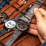 AVI-8 Watch Hawker Harrier Farley Multifunction | Genuine Leather Strap