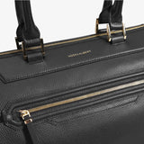 Hook & Albert Women's Leather Garment Weekender Bag | Black