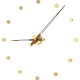Nomon Rodon 12 G Wall Clock | Brass/Walnut