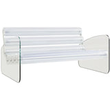 Mojow Model MW 03 Sofa with Clear Tempered Glass
