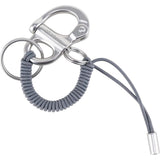 Cote & Ciel LetGo Keychain | Grey and Silver