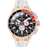 Brera Milano Granturismo Gt2 Chronograph Quartz Watch | Rose Gold/White Strap