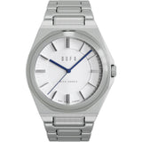 DuFa WACHSMANN Mecha-Quartz 38mm Watch | White Dial Stainless Steel Band