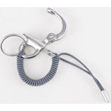 Cote & Ciel LetGo Keychain | Grey and Silver