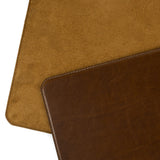 Moore & Giles Leather Placemat Set Of 4 | Mont Blanc Caramel