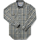 Filson Twin Lakes Sports Shirt | Navy/White/Olive Plaid 20008231 S